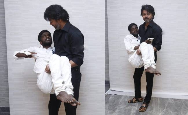 Thalapathy Vijay took photos with Physically Challenged Fan