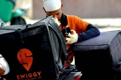 Swiggy issued free hand Sanitizer for their customers