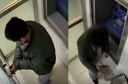 ATM robber forgets How to Open the door Hilarious video