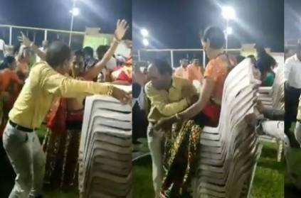 Viral Video: husband lifting wife, suddenly she falls down