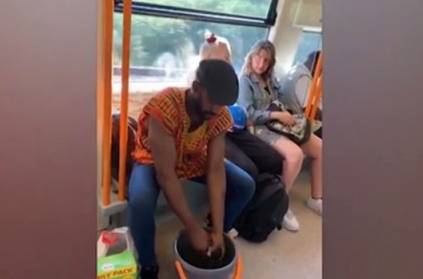 young man washed cloths in London metro Rail goes viral