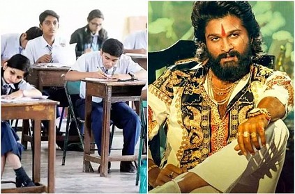 10th standard student wrote Pushpa Movie dialogue in exam
