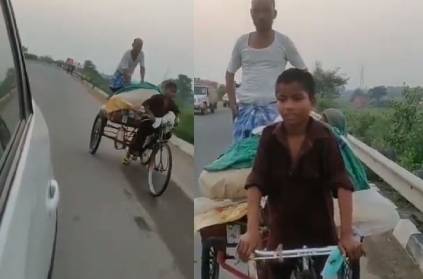 11 Year Old Gets Parents Home in Tricycle for 600 kms