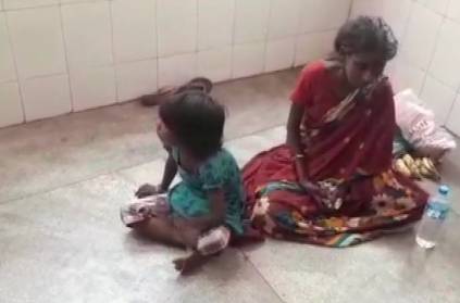 6-year-old girl has been begging for feed her mother