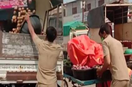 a municipal employee confiscated mother\'s shop in Mumbai.