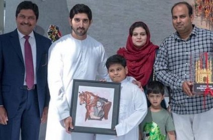 Abdullah Hussain from Hyderabad, Meets Dubai Crown Prince