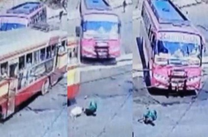 Accident Video Kerala Woman Injured After Falling Off Moving Bus