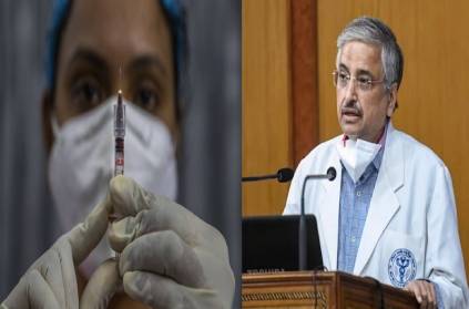 Aiims director conference that two different vaccines