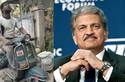 anand mahindra surprised by construction workers scooter design