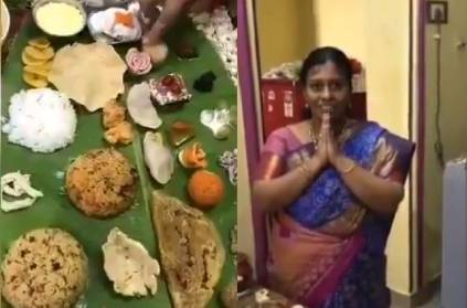 andhra lady served son in law with 67 item meals lockdown feast
