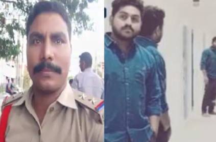 Andhra police attack not wear mask youth and he died