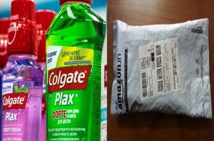 Another parcel was exchanged for a mouthwash on Amazon