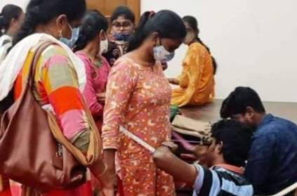 AP male Police officer measure uniform for women police is