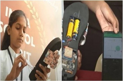 Bangalore school student innovation of sandal which protect women