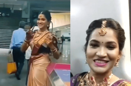 Bengaluru bride travels in metro train amid heavy traffic