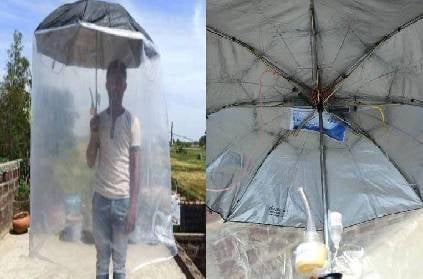 bihar youth invents umbrella which he says resistant to covid19