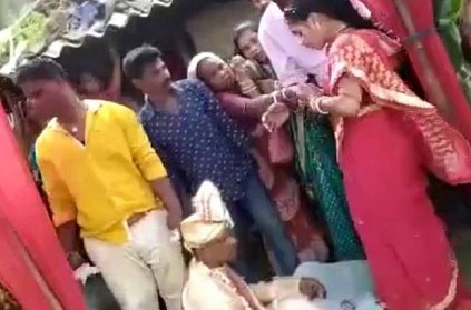 bride removes bangles in wedding rituals groom fainted