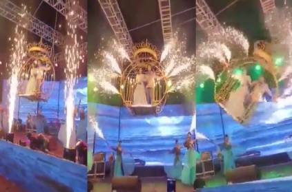 Chhattisgarh brides fall from a circular swing in stage