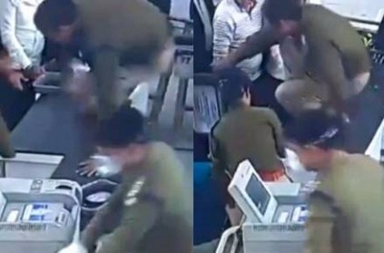 CISF personnel gives CPR and saved the life of a passenger video