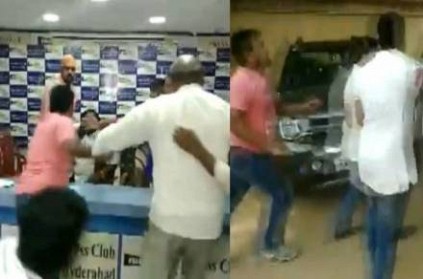 Dalit body president attacked during press conference in Hyderabad