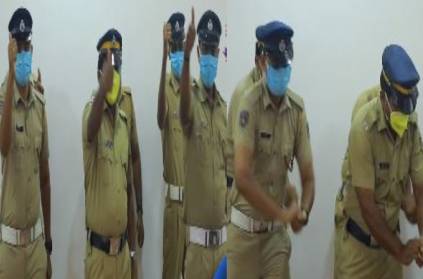 Dance of the Kerala Police to protect them from corona