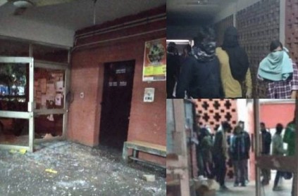 Delhi jawaharlal nehru university students attacked by masked men