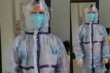Doctor shows what being in PPE suit for 15 hours looks like