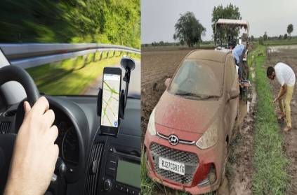 German tourists stuck mud I10 car, relying Google Maps