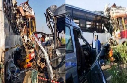Gujarat Accident 8 Killed 24 Injured In Bus Tanker Jeep Collision