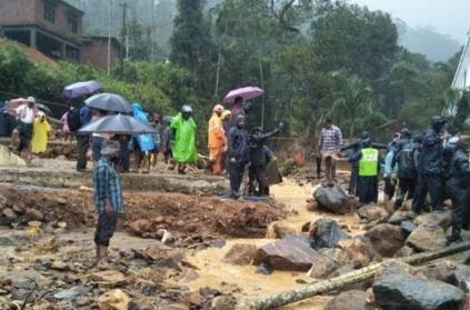 Heavy rain caused a landslide in Kerala\'s Idukki district , 5 Dead