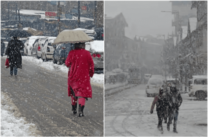 Himachal Pradesh witnesses the season first snowfall in Narkanda