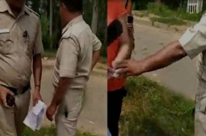 home guard forced to return bribe that he got from a woman
