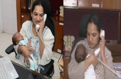 IAS officer returned to work 22 days after the baby was born