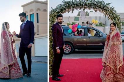 Indian Couple Hosts Drive by Wedding, Guests Bless them from car