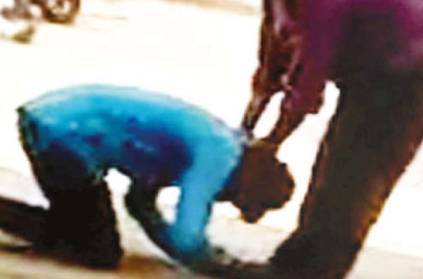 karnataka husband fall on wife feet apologize for his mistake