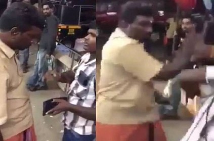 kerala auto driver hit a migrant labourer from West Bengal