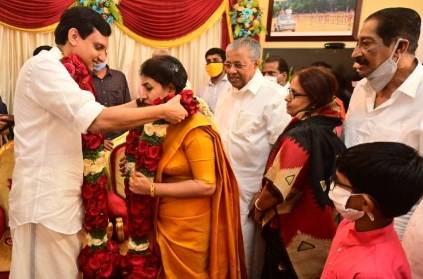 Kerala CM Pinarayi Vijayan\'s daughter get married