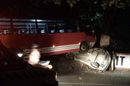 Kerala family killed as bus rams into car near Vaikom