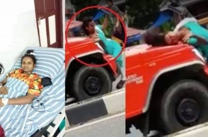 Kerala girl crosses the road hit by car video goes viral