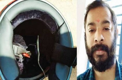 Kerala Man Rides Bike for 11 Km With Snake In His Helmet