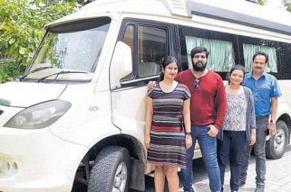 Kerala : Man took a 4,000 km trip in a caravan to bring pregnant wife