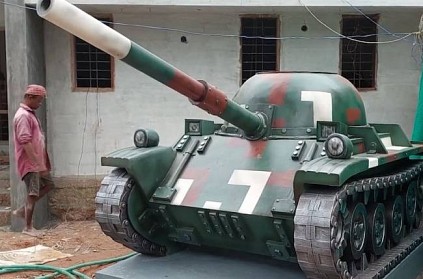 kerala military man designed a tanker in his house for son