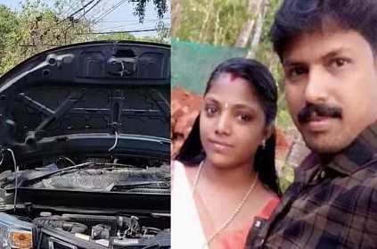 Kerala pregnant woman and her husband dies after car gets fire