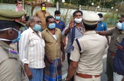 Lorry Drivers Protest in Villupuram-Puducherry Border