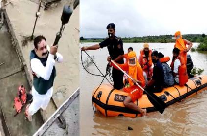 Madhya Pradesh Minister rescued flood Air Force helicopter