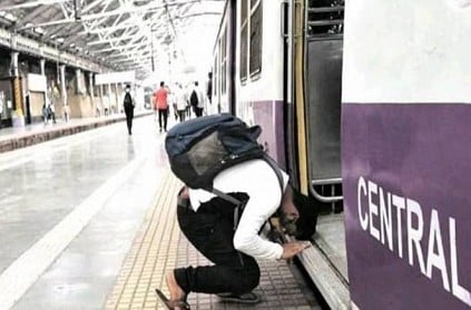 Man bowing local train before boarding goes viral