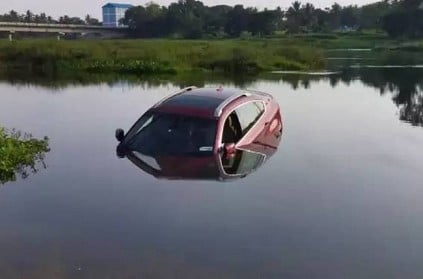 man depressed by mother death dumps bmw car in river