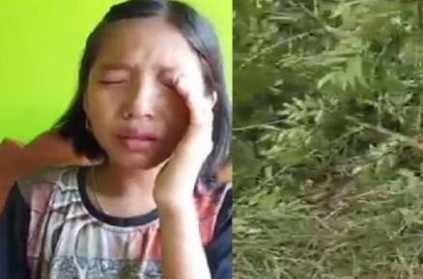 Manipur girl cries over 2 trees she planted being cut down