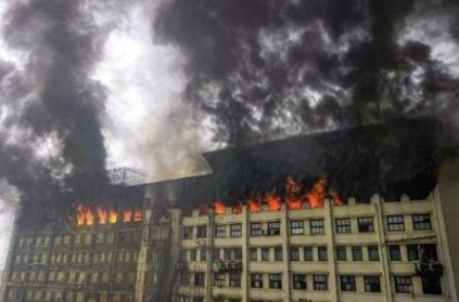 massive fire break out in mumbai GST Bhavan 8th floor