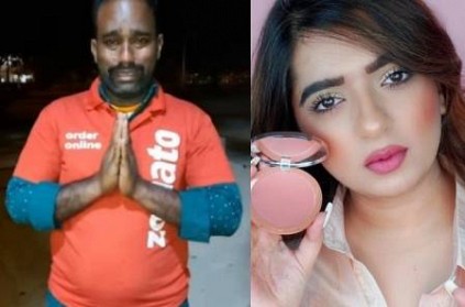 Model Hitesha Chandranee booked for assaulting Zomato worker Kamaraj